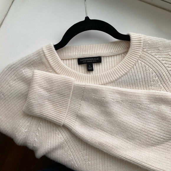 Banana Republic Cropped Merino Sweater - Picture 2 of 4